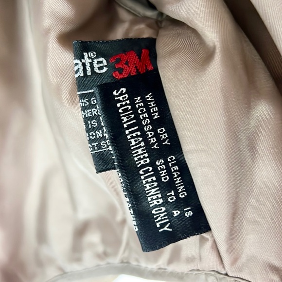 BYRNES & BAKER |✨VINTAGE 80s!!✨Tan Animal Print Suede Tied Leather Jacket Coat - Picture 11 of 16